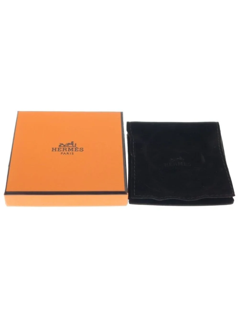 Hermes Mini Click Chaine D'ancre Bangle Bracelet Orange Gold